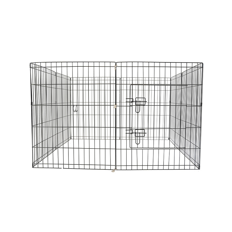 DH051-2 Ladă pliabilă din metal pentru animale de companie cu 8 panouri